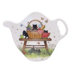 Tea Bag Rest Saucer - Kitten picnic