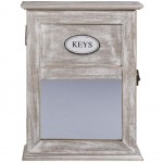 Wooden Keyrings Box with mirror