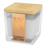 Eco-responsible White musk candle - heart and home