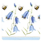 Bees and Harebells Coaster by Alex Clark