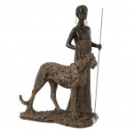 African decoration - child and leopard
