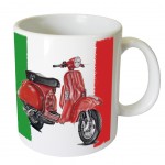 Italian Scooter Mug by Cbkreation