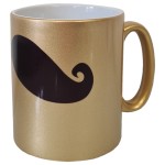 Mustache gilt mug by Cbkreation