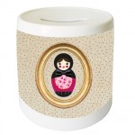 Peas Russian doll money box by Cbkreation