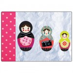 3 Russian dolls mouse pad by Cbkreation