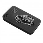 Fiat 500 Black Protective Case for IPhone 4