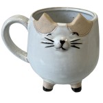 Small Cup-shaped Cat Pot Cover - White