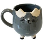 Small Cup-shaped Cat Pot Cover - Grey
