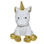 Unicorn Plush Gold and White 20 cm