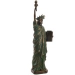 Statue of Liberty figurine in bronze-look resin