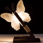 Butterfly desk lamp 30 cm - led and usb