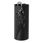 Black metal umbrella stand 48.5 cm