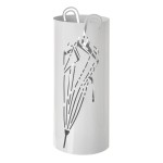 White metal umbrella stand 48.5 cm