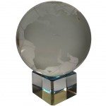 Quartz Globe - diameter 6 cm + its base