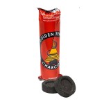 Roll of 10 Golden Temple charcoal tablets 33 mm