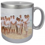 Silvery mug with PERSONALIZED PICTURE