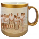 Gilt mug with PERSONALIZED PICTURE